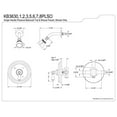 thumbnail image 3 of Kingston Brass KB3631PLSO Single Handle Shower Faucet, 3 of 3