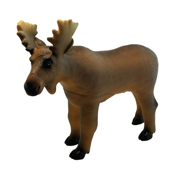 Soft Ark Replicas - Moose from Deluxebase. Large Realistic Animal Figurines, Soft Eco-Friendly Kids Toys, Jumbo Wild Animal Toy for Imaginative Play.