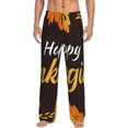 thumbnail image 1 of Balery Happy Thanksgiving 1 Pantalones de pijama para hombre, pijama ultraligero, pantalón de descanso-Small, 1 of 6
