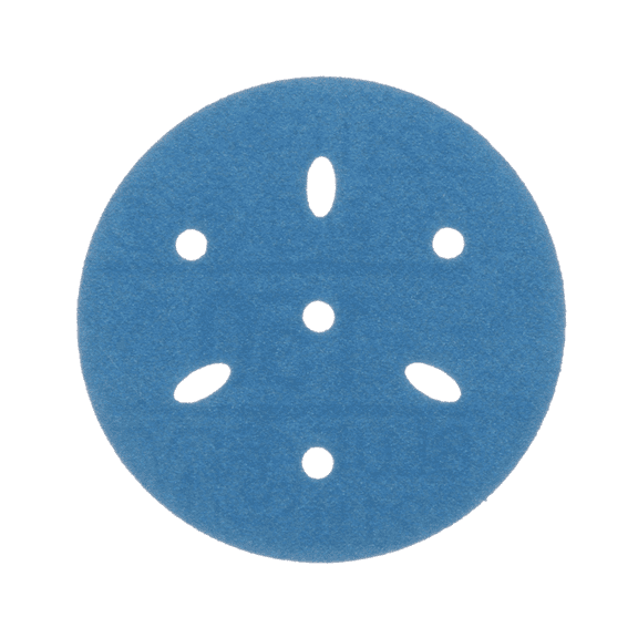 3M Hookit Blue Abrasive Disc 321U, 36145, 3 in, 150, Multi-hole