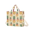 thumbnail image 7 of FORMRS Womens Corduroy Tote Bag Crossbody Shoulder Handbag with Pocket, Sunshine Pineapples, 7 of 7