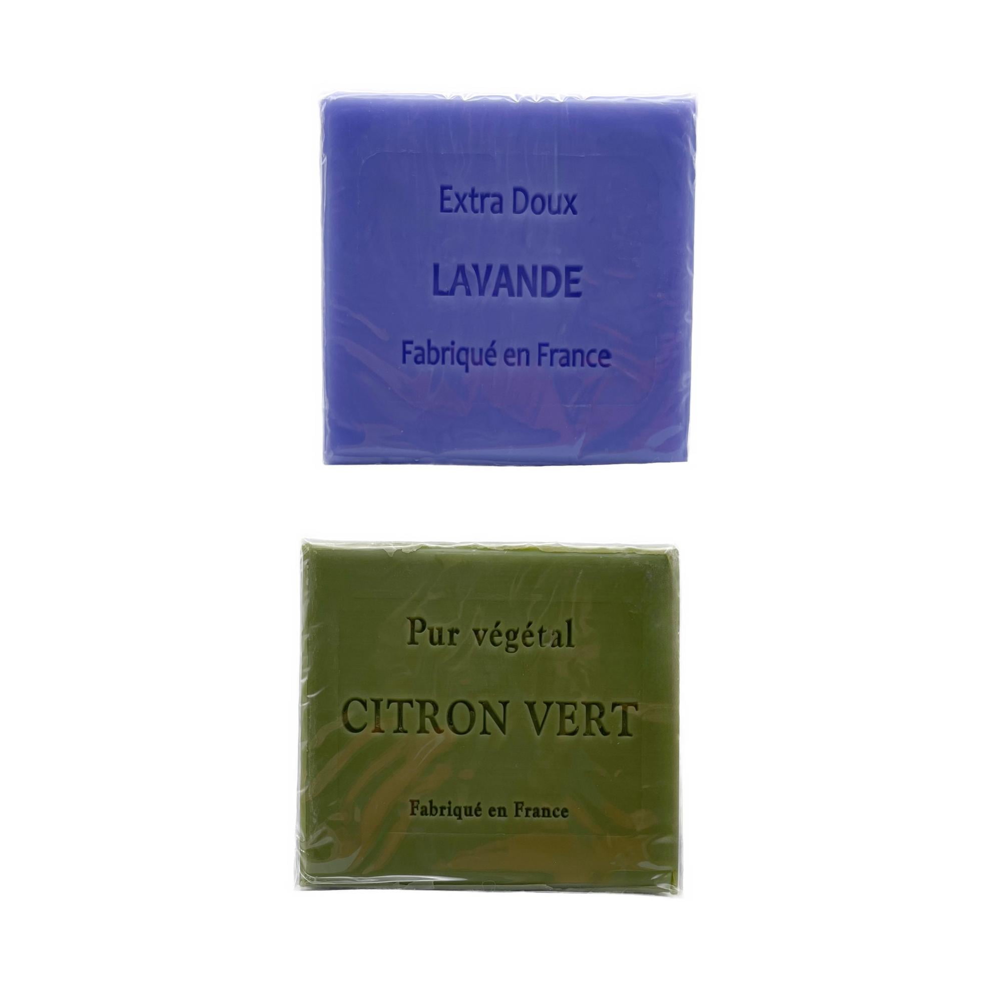 Du Monde a La Provence Lavande Lavender/Citron Vert Lime Soap Made in