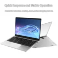 thumbnail image 5 of 14" Laptop Office 2024 Windows 11 pro HD IPS Display Ultra Thin Intel Celeron 6GB RAM 192GB Storage Silver Notebook PC Computer Perfect for Travel home and school Conference, 5 of 6