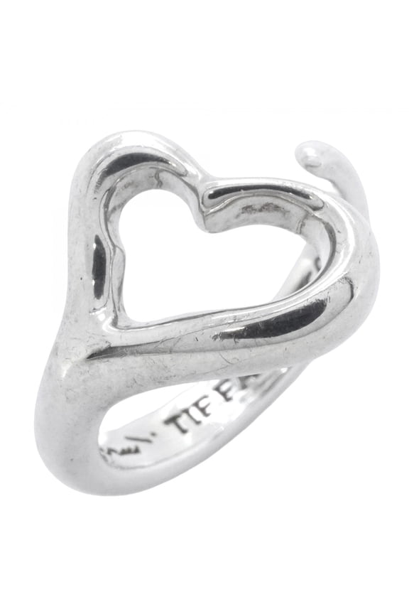 Pre-Owned Tiffany Heart Ring, Silver 925, Size 9.5, Women's
