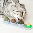 thumbnail image 6 of Catnip Wall Ball Cat Toys, Catnip Edible Licking Balls Snack Natural Healthy Rotatable Treats Toys Kitten Playing Chewing Cleaning Teeth Toy (White), 6 of 10