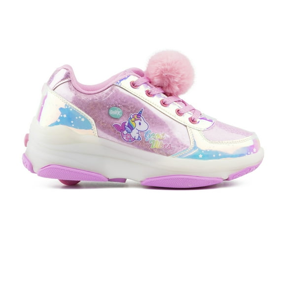 Tenis Patín Onix Unicornio Pompones Rosa Talla 16 Onix 00ONIX23C