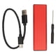 thumbnail image 2 of Caja SSD M.2: fácil instalación, USB C 3.1, rojo, SSD externo móvil, 2 of 10
