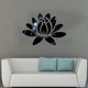 thumbnail image 4 of Lotus 3D Mirror Wall Sticker Acrylic Decal for Bedroom Living Room (Black), 4 of 5