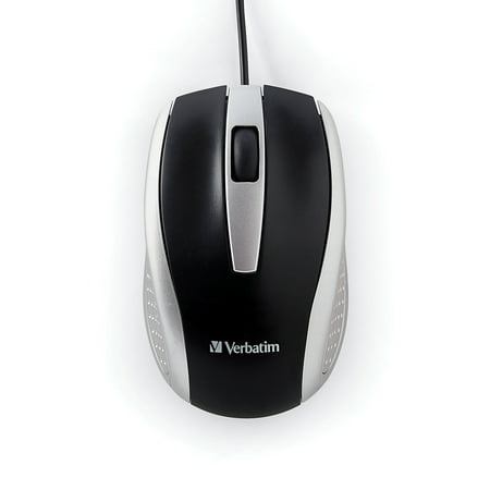 UPC: 0023942997412 | Verbatim VER99741 Corded Notebook Optical Mouse – White 1 Silver