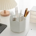 thumbnail image 5 of Rotating Pen Container Student Desk Organizer, Multi Compartment Pen Holder with Note Tray, 360 Degree Smooth Rotation Storage, Office S*chool Makeup Brush Holder Box, 5 of 8