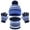 Blue, variant on SGFCWSX Kids Winter Hat Scarf Gloves Set Boys and Girls Fleece Lined Knit Ribbed Gloves Child Beanie Warm Caps 3 Piece Sets Hot Pink Free Size