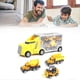 thumbnail image 2 of Transport Car Carrier Plastic Portable Double Sided Openable Door Children's Car Model Toys for Kids Fire Fighting Truck, 2 of 2