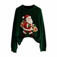 thumbnail image 6 of Gkeoshab Womens Christmas Sweatshirt Women's Printed Crewneck Pullover Sweater, Fashion Graphic Long Sleeve Knit Top Designed for Making a Style Statement in Casual Social Settings and Outings, 6 of 6