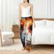 thumbnail image 4 of Balery Oil Painting Colorful Hamster Pantalones de pijama para mujer, pijamas ultraligeros, pantalones de estar por casa-Large, 4 of 6
