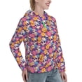 thumbnail image 6 of Wukai Skull daisy flower Print Womens Hoodies Fleece Sweatshirts Long Sleeve Sweaters Pullover Fall Outfits Winter Clothes-Large, 6 of 7