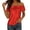 Red(Womens Shirts), variant on GUACER Womens Off Shoulder Blouses Fashion Sequin Ribbed Solid Loose Casual Short Sleeve Tops