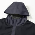 thumbnail image 3 of Men's Coat Color Block Workwear Hooded Long Sleeves Zipper Outwear Loose Casual Jacke, 3 of 5