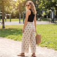 thumbnail image 6 of Resicozy Womens Lace Trim Wide Leg Pants 2026 Summer Cropped Lace-Hem Pants Casual Polka Dot Pant with Pockets Khaki 2XL, 6 of 6