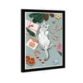 thumbnail image 4 of Wynwood Studio Holiday Wishes Kitty Holiday and Seasonal Wall Art Canvas Print Green 13x19, 4 of 5