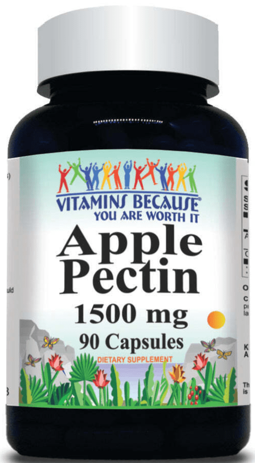 Apple Pectin 1500mg + Calcium 255mg 90 Caps