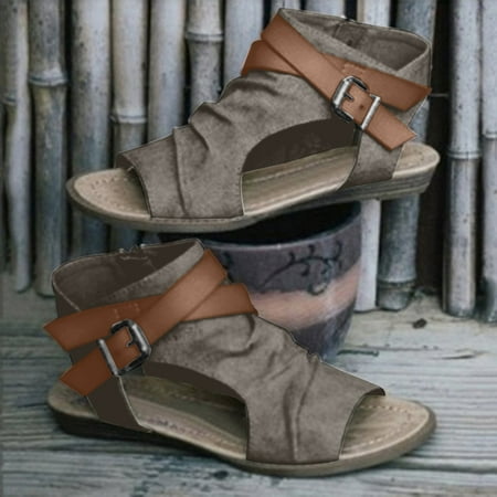 

Foraging dimple Fashion Casual Fish Mouth Hollow Low Heel Flat Large Size Women s Shoes Brown