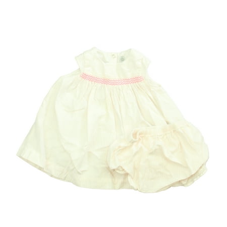 

Pre-owned Petit Bateau Girls Pink | White Dress size: 3 Month