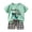 Green, variant on Nwiuh Premium Cotton Toddler Boy Short Sleeve T-Shirt & Shorts Set Summer Outfits Clothes Beige for Size 5-6 Years