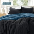 thumbnail image 6 of Bare Home 8-Piece Bedding Duvet and Sheet Set - Full Size, Sandwash Black with White Duvet Insert, 6 of 10