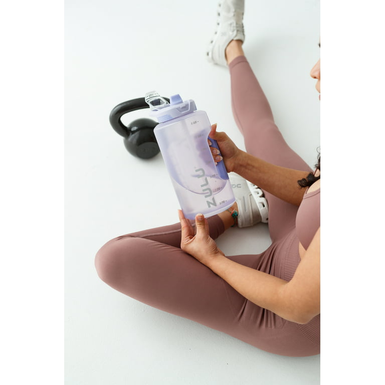 Zulu Guardian Purple Half Gallon Water Bottle with Hydration Tracker 64 oz