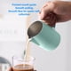 thumbnail image 5 of Jarra Para Espumar Leche De Acero Inoxidable, Taza Para Crema Humeante De Café Biselada Con Boquilla Sin Goteo Y Escala De 500ml Para Cafetería Y Cocina, 5 of 7