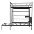 thumbnail image 4 of Euroco Full over Twin Bunk Bed, Twin Platform Bed and Full Loft Bed, Built-in Desk and Shelf for Kids Teens Adults, 4 of 15