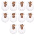 thumbnail image 1 of Dosaele 10 Ensembles de Petites Bouteilles en Verre à Motifs Bouteilles à la Dérive Bouchons de Liège Transparents, 1 of 1