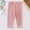 Pink, variant on Juslio Girls Pants Summer Thin Girls' Solid Color Mesh Breathable Cropped Casual Children's Outerwear（Black Capris， 1 Years）