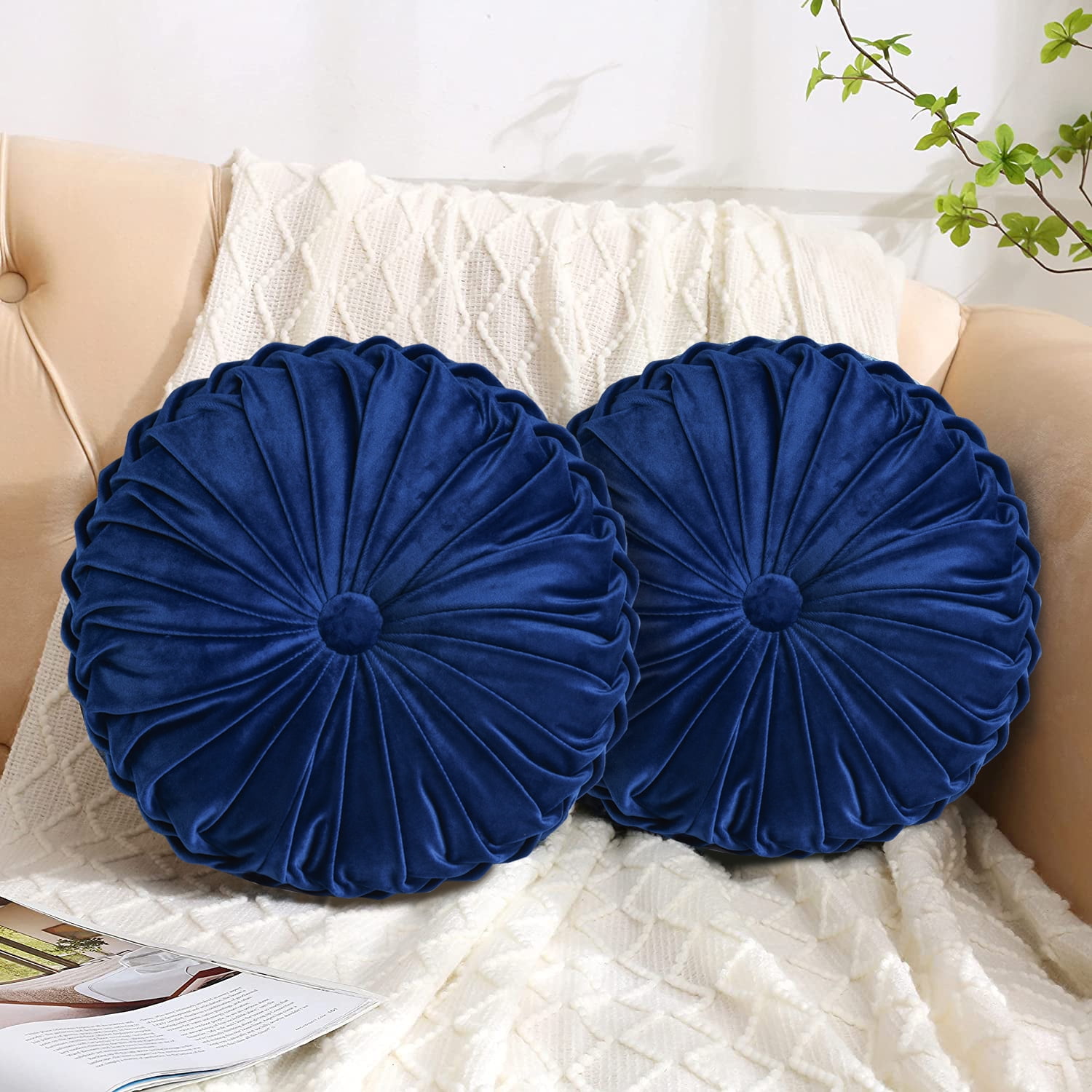 Navy Blue Decor Pillows Matttroy