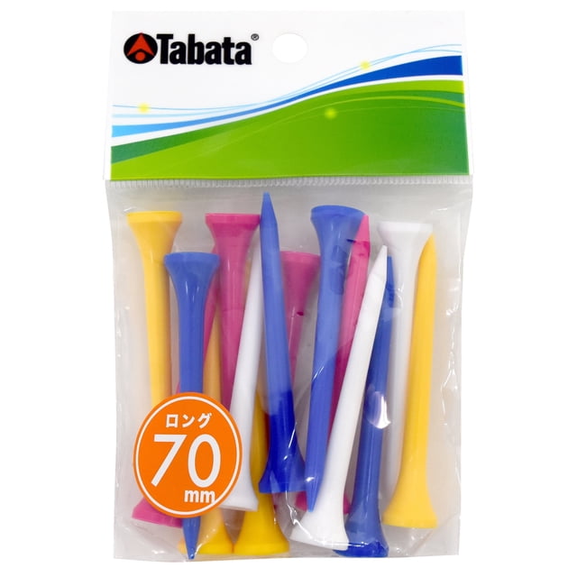 Tabata Tee Delgado GOLF GV1418, Largo de 2-3/4 Pulgadas, 70 Mm, Paquete de 16, Colores Surtidos