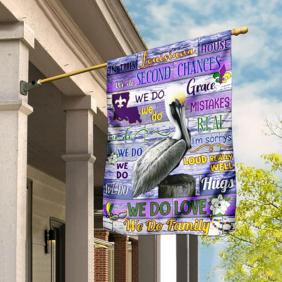 FLAGWIX American House Flag (29.5" x 39.5")-In This Louisiana House Flag- Polyester Indoor Outdoor Flags