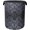 Black Damask Flower, variant on Soccer Large Clothes Hamper Bag - Laundry Basket with Handles, Space Saving Foldable Design for Nursery