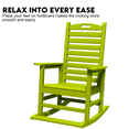 thumbnail image 4 of AreShark Oversized Rocking Chair Set of 2 Outdoor, HDPE PolyRocking Chair, All Weather Porch Rocker for Deck Patio Balcony, 380lbs, Green, 4 of 10