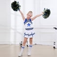 thumbnail image 2 of LOLANTA Girls Cheerleading Outfit Cheer Costume For Girls Sleeveless Crop Top&Skirt&Socks&Pom Poms, 2 of 6