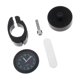 thumbnail image 1 of Reloj de montaje en el manillar de la motocicleta, reloj de reloj, reloj de tablero de tablero de scooter universal ajustable negro, 1 of 8