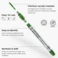 thumbnail image 6 of Arteza Fine-Nib Acrylic Markers, 40 Colors - 40 Piece, 6 of 8