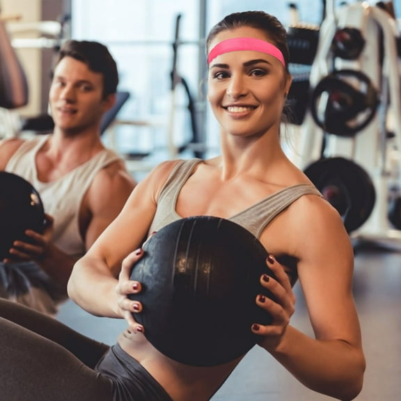 GOOHOCHY 8 Pcs Workout Headband Bandanas for Women Headbands