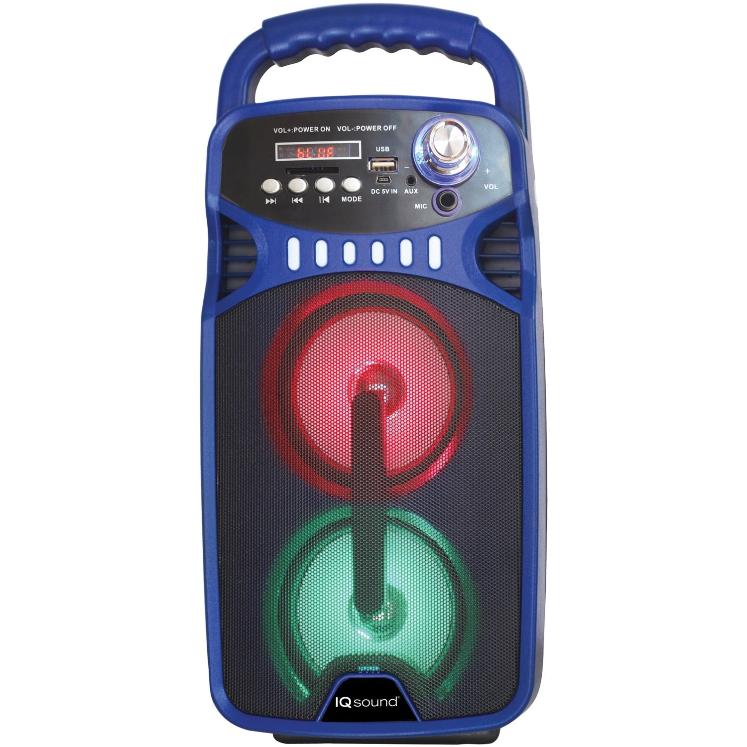 IQ Sound IQ3244DJBT BLU Bluetooth Portable Rechargeable Speaker (Blue