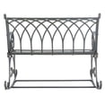 thumbnail image 5 of SAFAVIEH Ressi Rustic Outdoor Patio Rocking Bench, Black Rust, 5 of 10