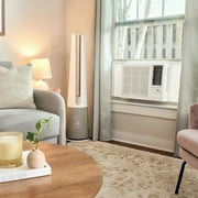 LG 11,700/12,200 BTU 230V Window-Mounted Air Conditioner with 9,200/11,200 BTU Supplemental Heat Function, LW1223HR