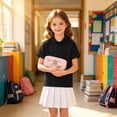thumbnail image 7 of 2PC Polo Shirts Kids School Uniform Relaxed Fit Back To School Short Sleeve Button-Up Tee Shirts Comfy Solid Color Pullover for Boys & Girls Black 3-4 Years, 7 of 7
