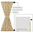 thumbnail image 6 of VHC Brands Dorset, Farmhouse Door Panel Curtain, Floral, Navy, 72x40, 6 of 11