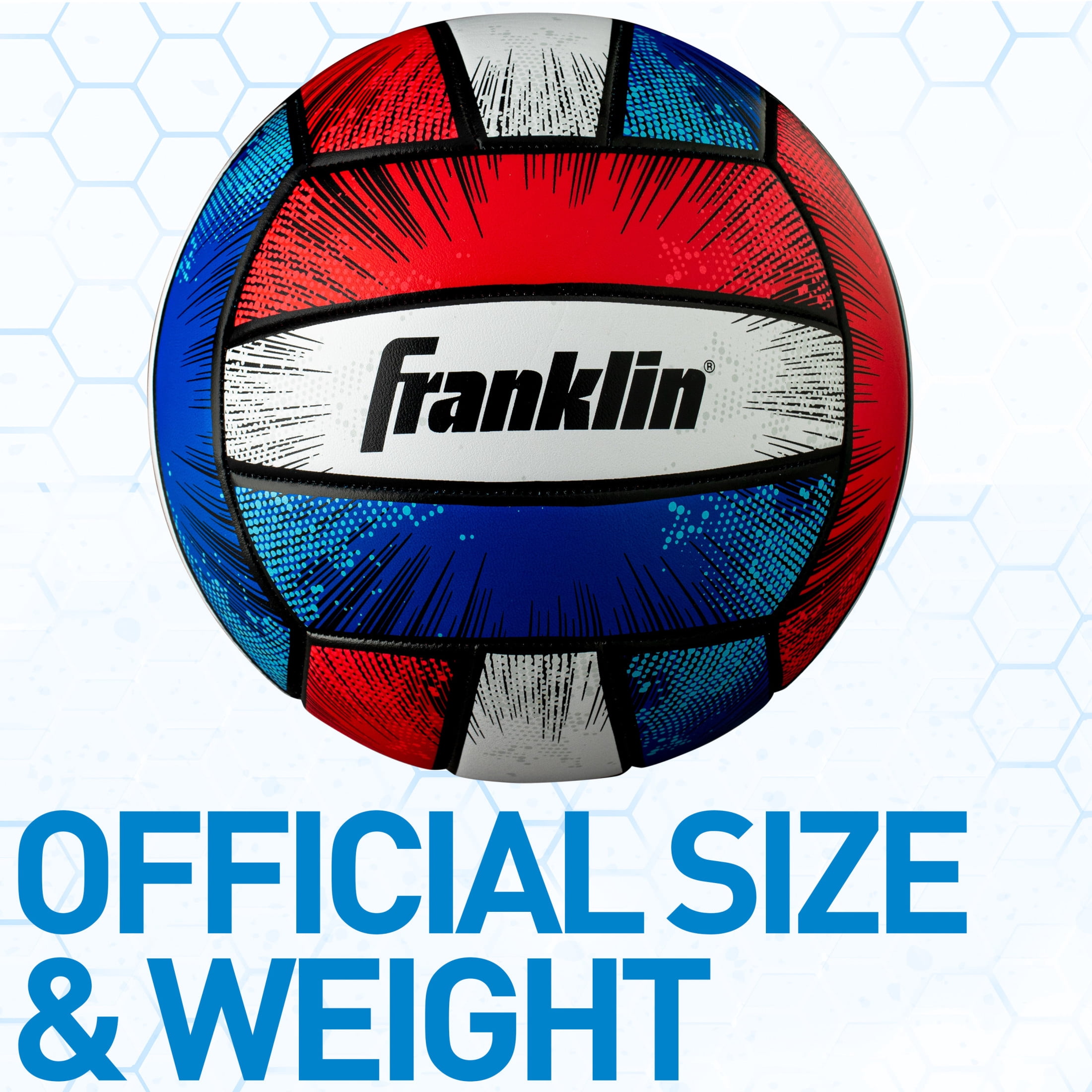 Franklin Sports BLAST Volleyball - Outdoor + Beach Volleyball - Cushioned Ball - Air Pump Included
