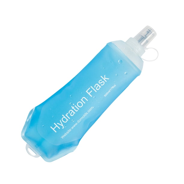 Botella de agua Sonducket Frasco blando de 500ml para correr senderismo cian