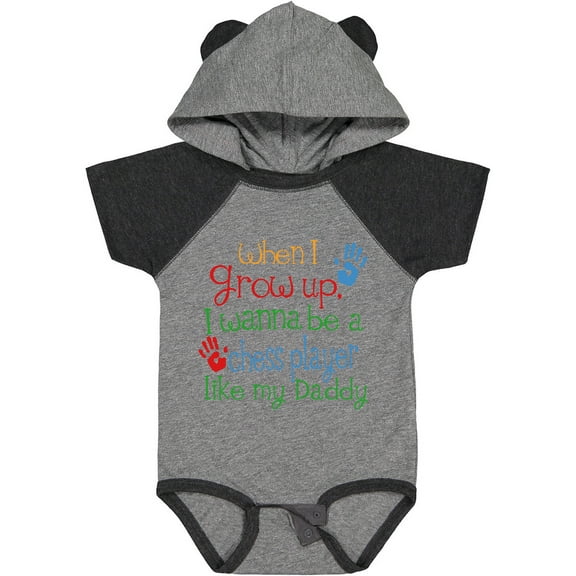 Inktastic Chess Player Like Daddy Boys or Girls Baby Bodysuit